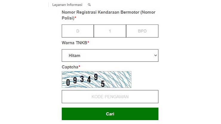 Cek STNK Online Jawa Barat